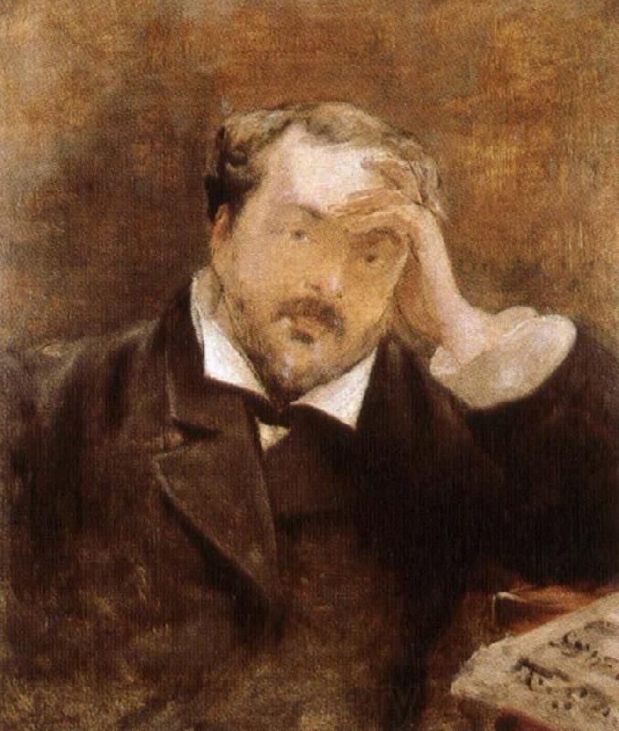george moore painted in 1881 by edouard manet Spain oil painting art